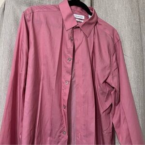Calvin Klein Rose Button-Up Shirt 16.5